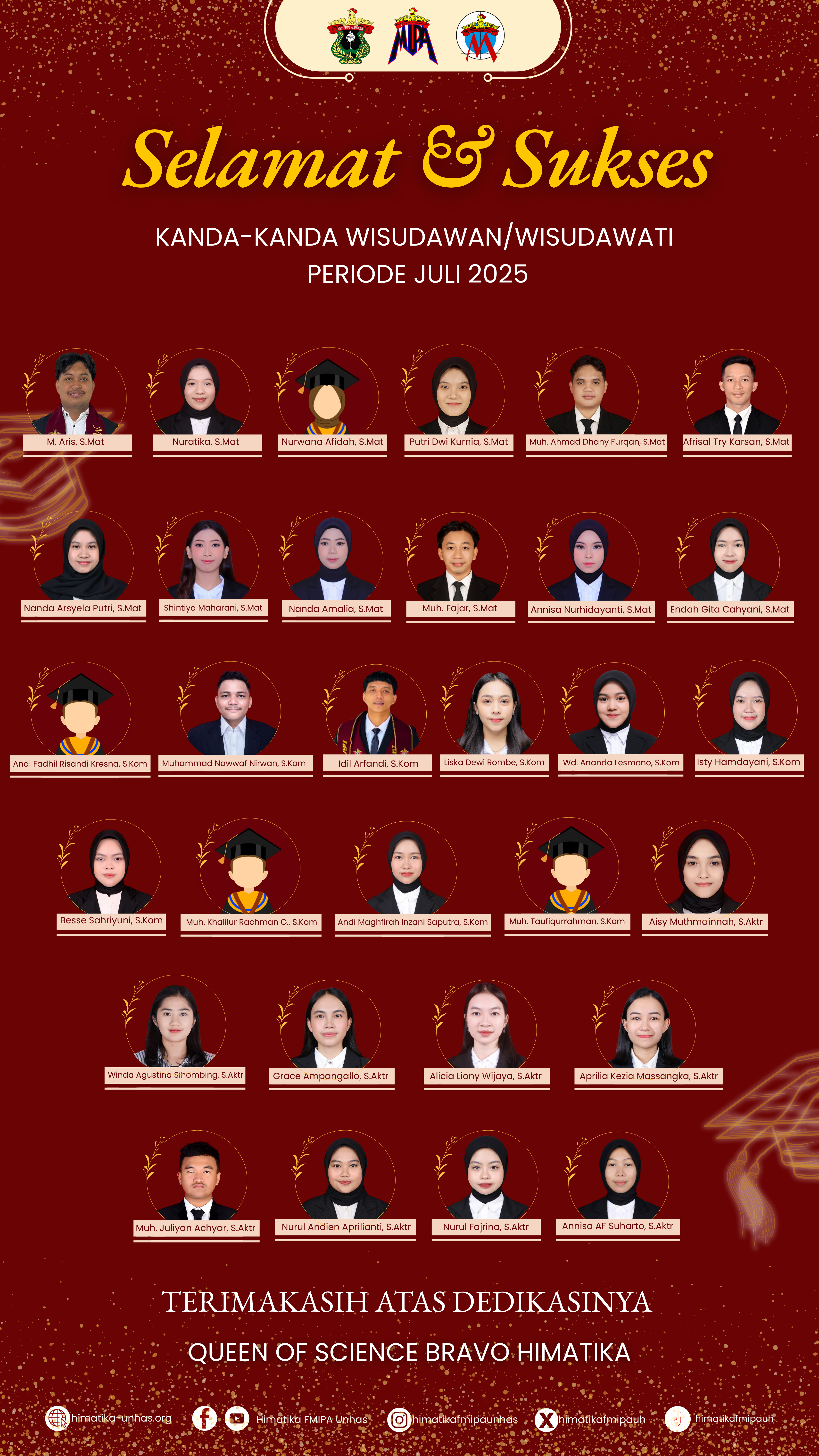 🎓[SELAMAT WISUDA PERIODE JULI 2025]🎓