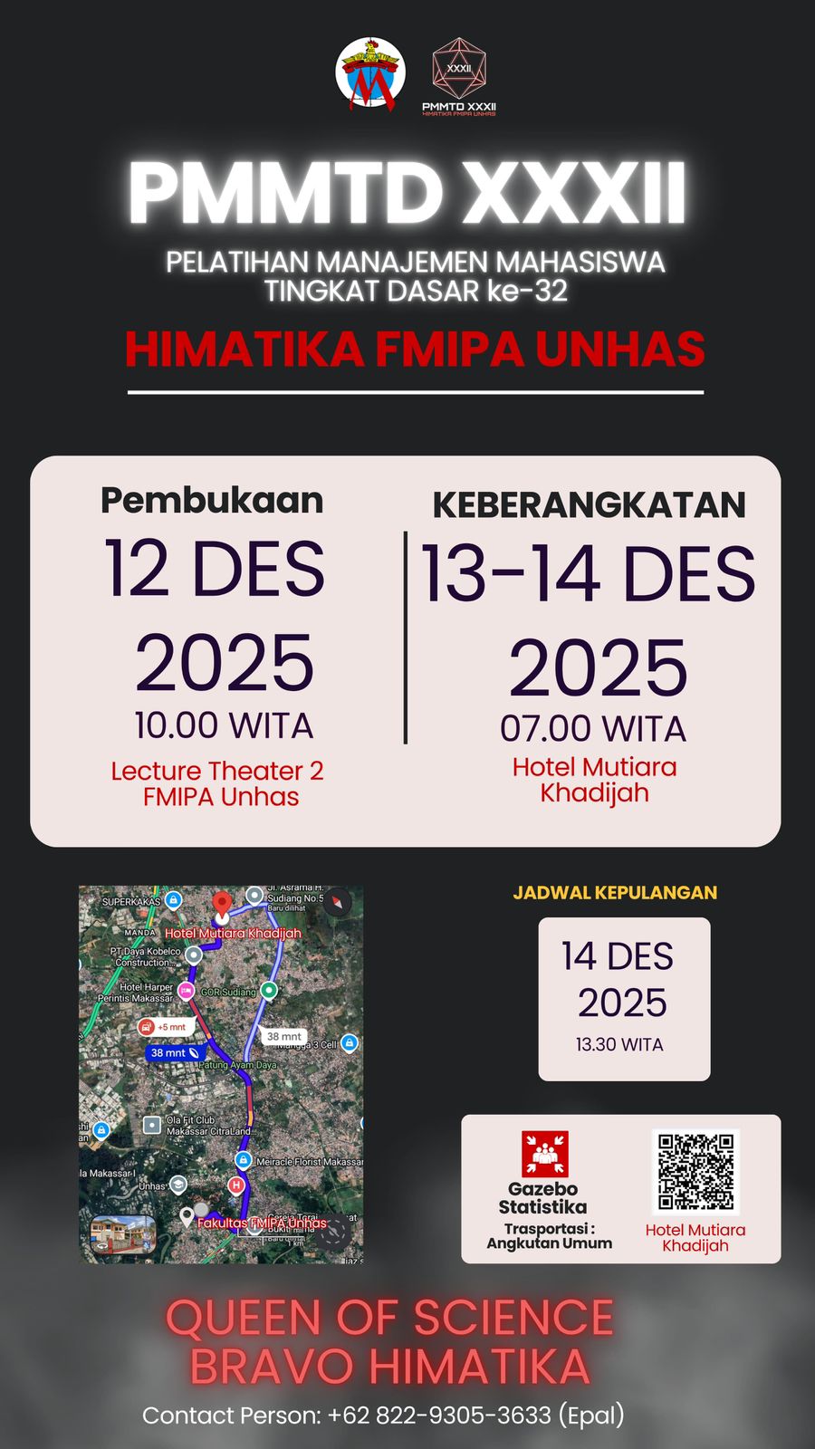 PELATIHAN MANAJEMEN MAHASISWA TINGKAT DASAR KE - 32 (PMMTD XXXII)